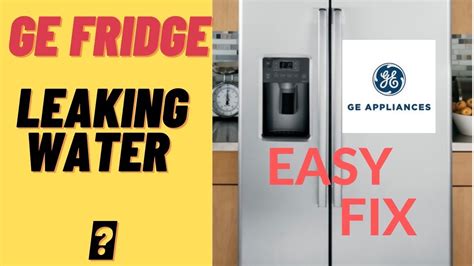 ge refrigerator leaking water inside freezer|GE Refrigerator Repair